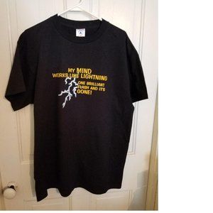 NEW Adult Delta Tee Black with Gold Lettering (Size:  Adult Large)